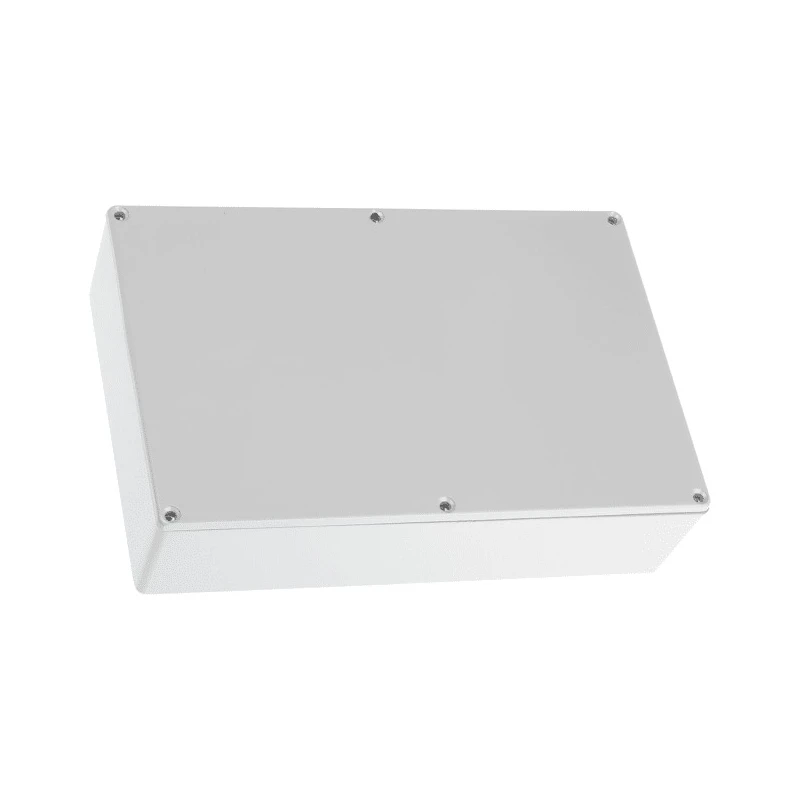 RS PRO Grey Lid Die Cast Aluminium EMI/RFI Shielded General Purpose Enclosure 55.9 mm x 222.1 mm x 145.9 mm 517-3579