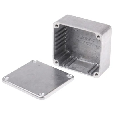RS PRO Shielded Die Cast Aluminium Enclosure IP66 30 mm Height, 60 mm Length, 54.9 mm Width IP66