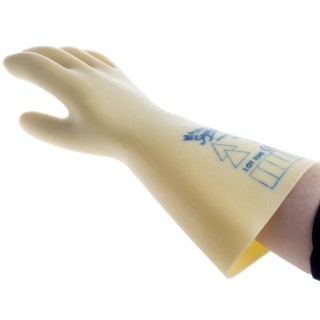 Polyco Healthline Electricians Gloves Yellow Latex Electrical Insulating Gloves Size 9 RE2360/09