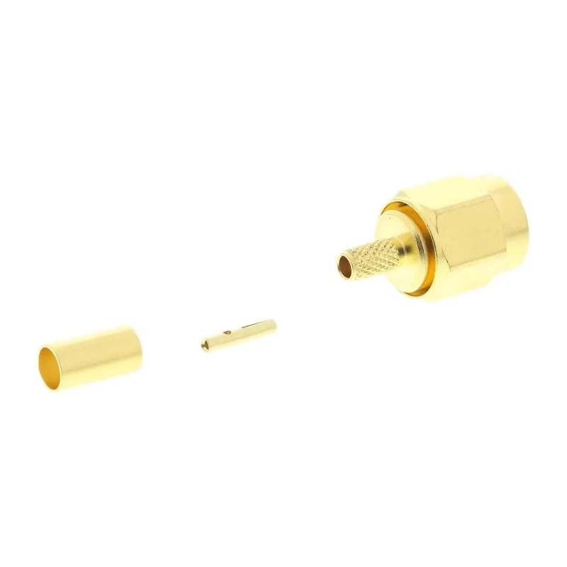 Telegartner SMA Series Coaxial Connector Cable Male SMA 50 Ω Straight Body Crimp J01150R0011