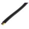 Decelect 4 Core Flame Retardant Telephone Cable Black Sheath 50 m SPE191356
