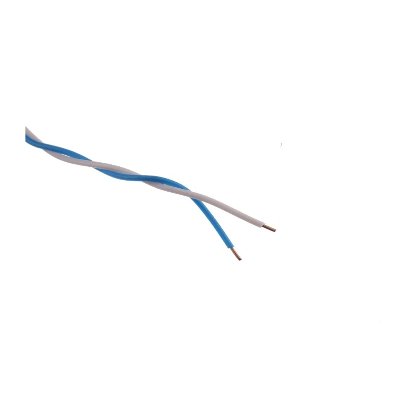 Decelect 2 Core Telephone Cable, 1 x 0.5 mm, White, Blue Sheath, 100 m SPE191371