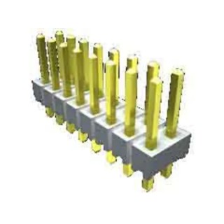 Samtec HTSW Series Straight Through Hole Pin Header, 6 Contact, 2.54 mm Pitch, 1 Row, Unshrouded HTSW-106-07-G-S