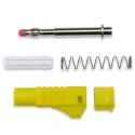 Mueller Electric Yellow Male Banana Plug 4 mm Connector Solder Termination 1000V 20A BU-3261410-4