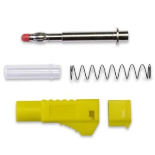 Mueller Electric Yellow Male Banana Plug 4 mm Connector Solder Termination 1000V 20A BU-3261410-4