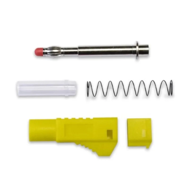 Mueller Electric Yellow Male Banana Plug 4 mm Connector Solder Termination 1000V 20A BU-3261410-4