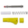 Mueller Electric Yellow Male Banana Plug 4 mm Connector Solder Termination 1000V 20A BU-3261410-4