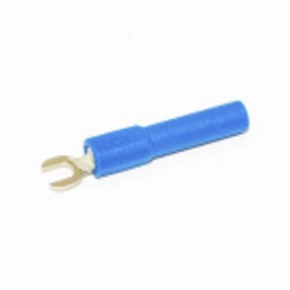 Mueller Electric Insulated Crimp Spade Connector Polyamide, Red, Nickel Plated Brass 36 Amp BU-30211A-2