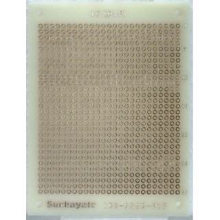 Sunhayato FR4 Epoxy Glass Fabric Laminate Matrix Board 1.2mm Thickness 1 mm Hole Diameter 95mm x 72mm ICB-93SG-PBF