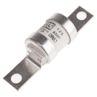 RS PRO 125A British Standard Fuse A4 415V AC High Rupture Capacity Offset Tag 93.7mm Fixing Centres 521-2719