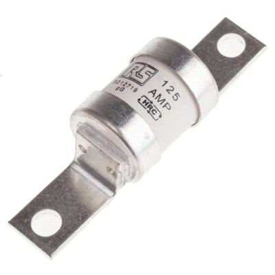 RS PRO 125A British Standard Fuse A4 415V AC High Rupture Capacity Offset Tag 93.7mm Fixing Centres 521-2719