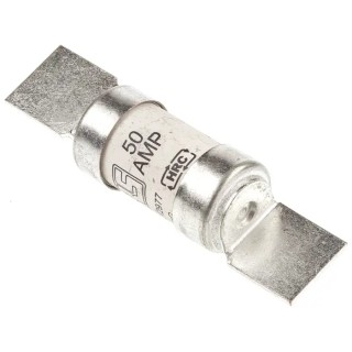 RS PRO 50A British Standard HRC Fuse F2 415 V AC, 250 V DC, Blade Tag, Series ESD 521-2977