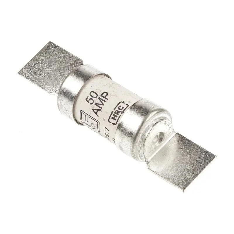 RS PRO 50A British Standard HRC Fuse F2 415 V AC, 250 V DC, Blade Tag, Series ESD 521-2977