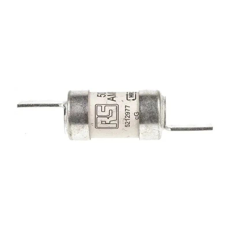 RS PRO 50A British Standard HRC Fuse F2 415 V AC, 250 V DC, Blade Tag, Series ESD 521-2977