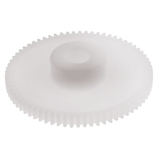 RS PRO Polyoxymethylene 70 Teeth Spur Gear, 0.5 Module, 6mm Bore, 35 mm Pitch Diameter, 14 mm Hub Diameter 521-7196