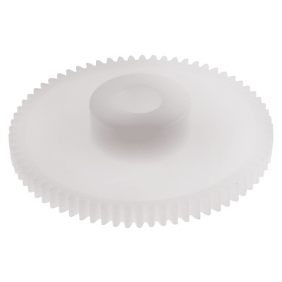 RS PRO Polyoxymethylene 70 Teeth Spur Gear, 0.5 Module, 6mm Bore, 35 mm Pitch Diameter, 14 mm Hub Diameter 521-7196