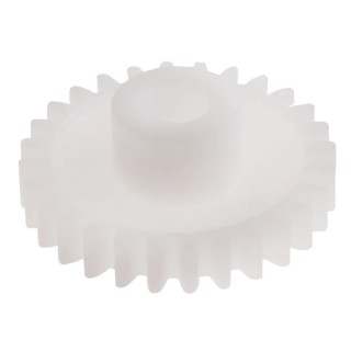 RS PRO Polyoxymethylene 28 Teeth Spur Gear 0.8 Module 5mm Bore 22.4 mm Pitch Diameter 10 mm Hub Diameter 521-7304