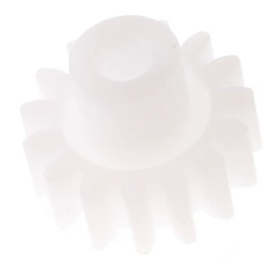 RS PRO Polyoxymethylene 15 Teeth Spur Gear, 1 Module, 4mm Bore, 15mm Pitch Diameter, 8mm Hub Diameter 521-7477