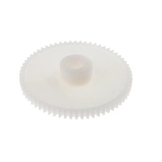RS PRO Polyoxymethylene 64 Teeth Spur Gear 0.8 Module 6mm Bore 51.2mm Pitch Diameter 15.5mm Hub Diameter 521-7411
