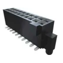 Samtec PCB Socket 40-Contact 2 Row 1.27 mm Pitch Straight Surface Mount Liquid Crystal Polymer Housing SFC-120-T2-L-D-A-K-TR