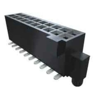 Samtec PCB Socket 40-Contact 2 Row 1.27 mm Pitch Straight Surface Mount Liquid Crystal Polymer Housing SFC-120-T2-L-D-A-K-TR