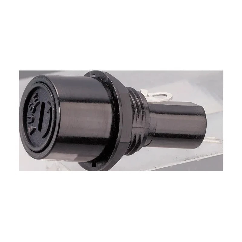 Sato Parts 10A Panel Mount Fuse Holder for 5.2 x 20 mm Fuse, 250V ac F-75