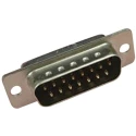 JAE 15 Way Straight Cable D-Sub Connector Male DA-15PF-N