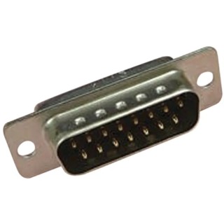 JAE 15 Way Straight Cable D-Sub Connector Male DA-15PF-N