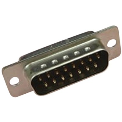 JAE 15 Way Straight Cable D-Sub Connector Male DA-15PF-N