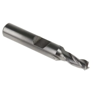 RS PRO End Mill Cutter 4 mm Diameter HSS Material 6 mm Flat Shank 39 mm Overall Length 9.5 mm Cut Length 3 Flutes 523-0571