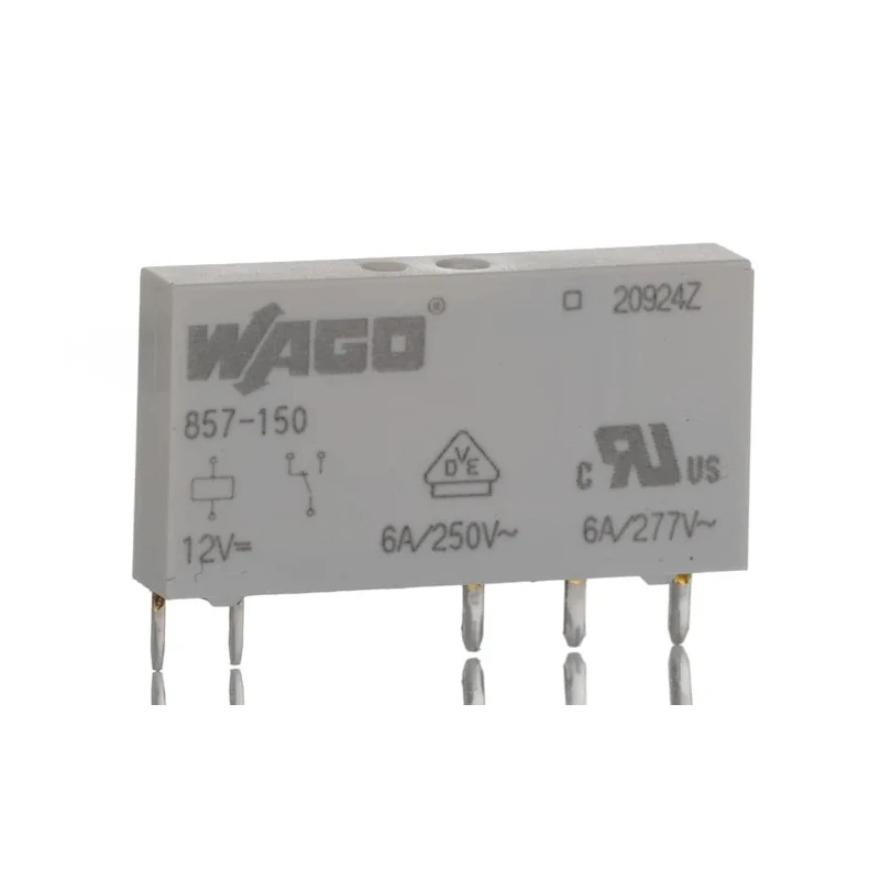 WAGO Power Relay 12V dc Coil 6A Switching Current SPDT 857-150