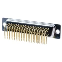 Amphenol Communications Solutions 50 Way Right Angle 2.77 mm Pitch Through Hole D-Sub Connector Female 250 V 5 A 528-3749