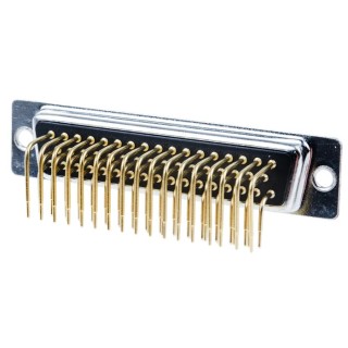 Amphenol Communications Solutions 50 Way Right Angle 2.77 mm Pitch Through Hole D-Sub Connector Female 250 V 5 A 528-3749