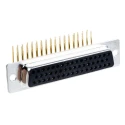 Amphenol Communications Solutions 50 Way Right Angle 2.77 mm Pitch Through Hole D-Sub Connector Female 250 V 5 A 528-3749