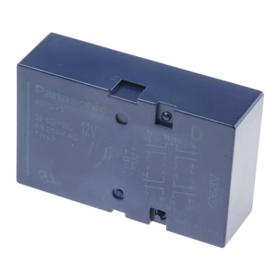Panasonic PCB Force Guided Relay, 12V DC Coil Voltage, 4-Pole, 4 NO/4 NC SF4D12D