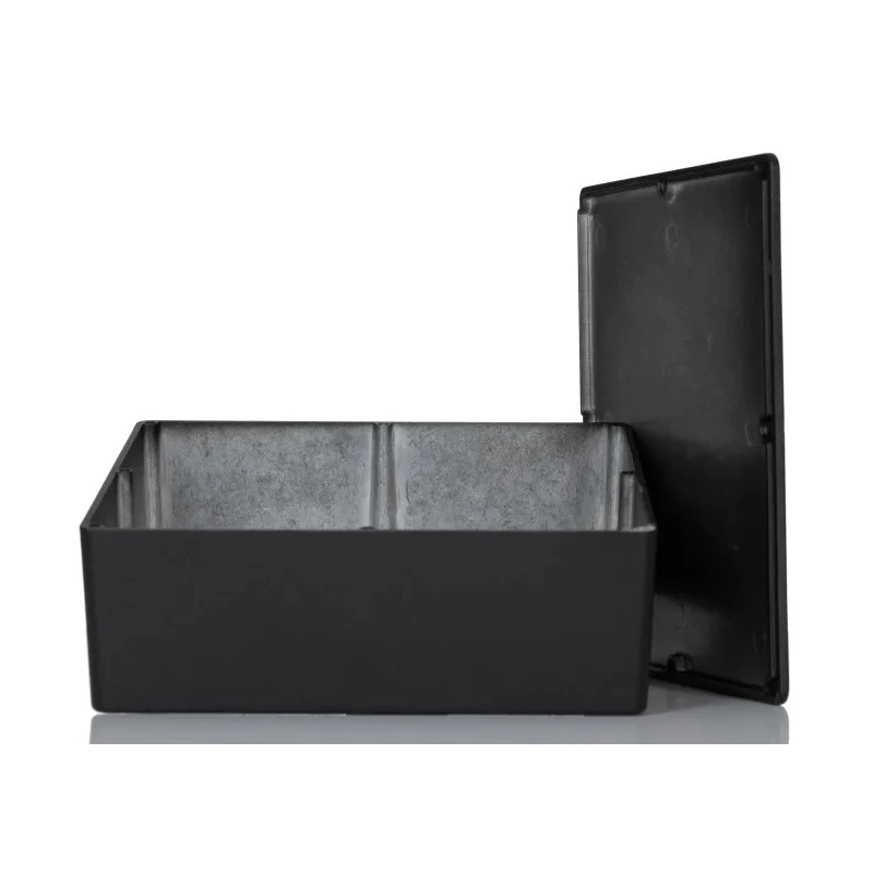 Hammond 1590 Series Black Lid Die Cast Aluminium Enclosure IP54 67mm x 188mm x 188mm 