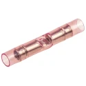 TE Connectivity PIDG Butt Splice Connector, Red, Insulated, Tin 16 AWG 320559