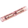 TE Connectivity PIDG Butt Splice Connector, Red, Insulated, Tin 16 AWG 320559