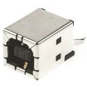 TE Connectivity Straight Through Hole Female 1 Port USB Type B USB Connector USB 2.0 5787834-1