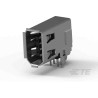 TE Connectivity IEEE 1394 6 Way Right Angle Through Hole Firewire Connector Female 5787956-1