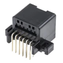 TE Connectivity MULTILOCK 040 Automotive Connector Female Black Through Hole 12 Way 5A Solder Termination 174051-2