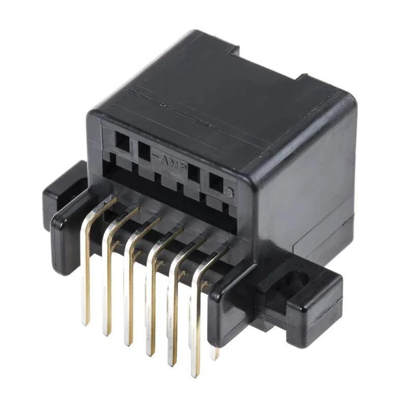 TE Connectivity MULTILOCK 040 Automotive Connector Female Black Through Hole 12 Way 5A Solder Termination 174051-2