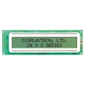 Displaytech Alphanumeric LED LCD Monochrome Display 2 x 24 Characters Yellow on Green 118 x 36 x 11 mm 242A-BC-BC