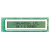 Displaytech Alphanumeric LED LCD Monochrome Display 2 x 24 Characters Yellow on Green 118 x 36 x 11 mm 242A-BC-BC