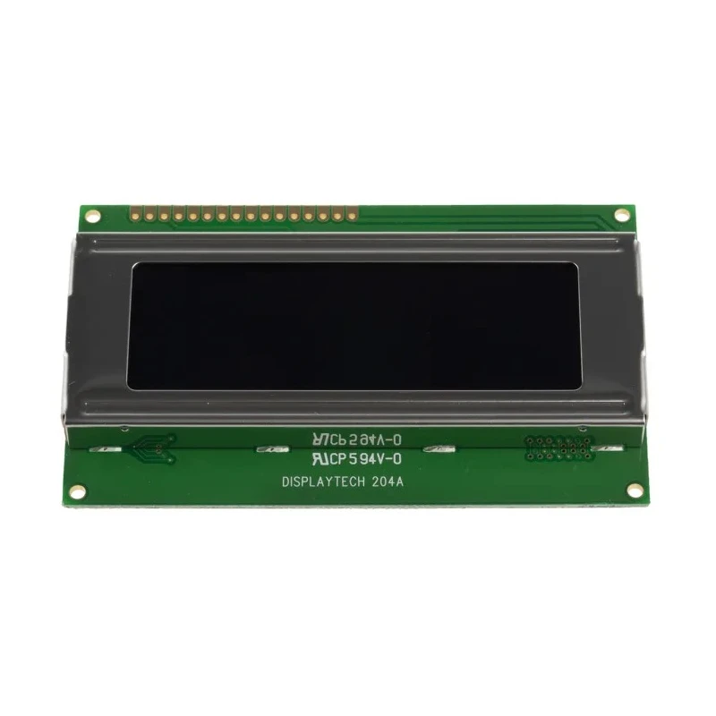 Displaytech Alphanumeric LED LCD Monochrome Display White on Black 4 x 20 Characters 204A-GC-BC-3LP