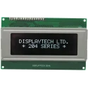 Displaytech Alphanumeric LED LCD Monochrome Display White on Black 4 x 20 Characters 204A-GC-BC-3LP