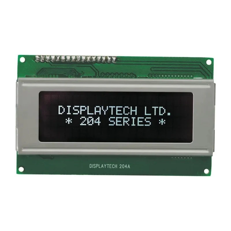 Displaytech Alphanumeric LED LCD Monochrome Display White on Black 4 x 20 Characters 204A-GC-BC-3LP