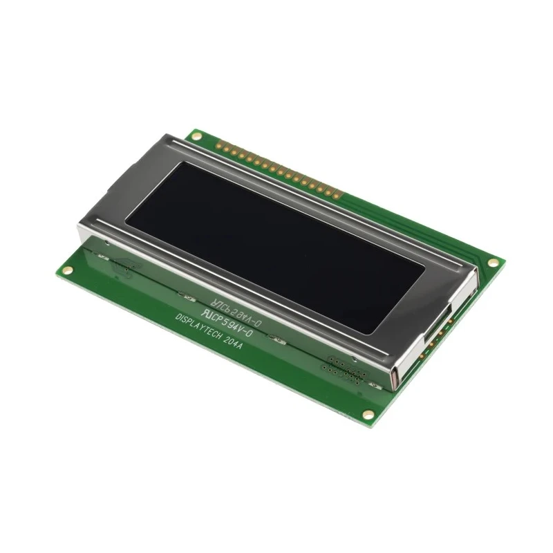 Displaytech Alphanumeric LED LCD Monochrome Display White on Black 4 x 20 Characters 204A-GC-BC-3LP