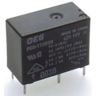 TE Connectivity DIN Rail Power Relay 24V DC Coil 10A Switching Current SPST PCH-124L2M