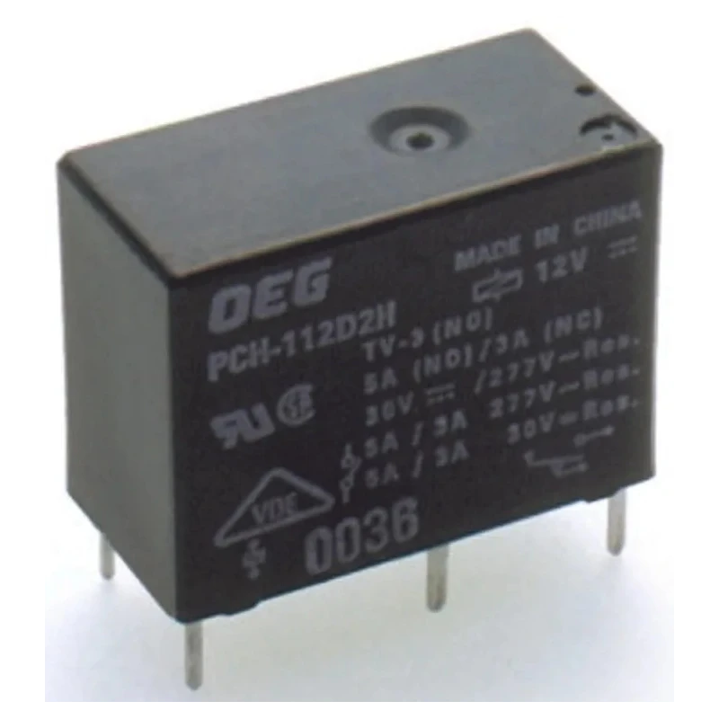 TE Connectivity DIN Rail Power Relay 24V DC Coil 10A Switching Current SPST PCH-124L2M